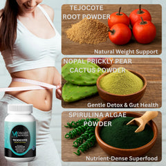 Momary Nutrition Tejocote Root capsules closeup for daily wellness.