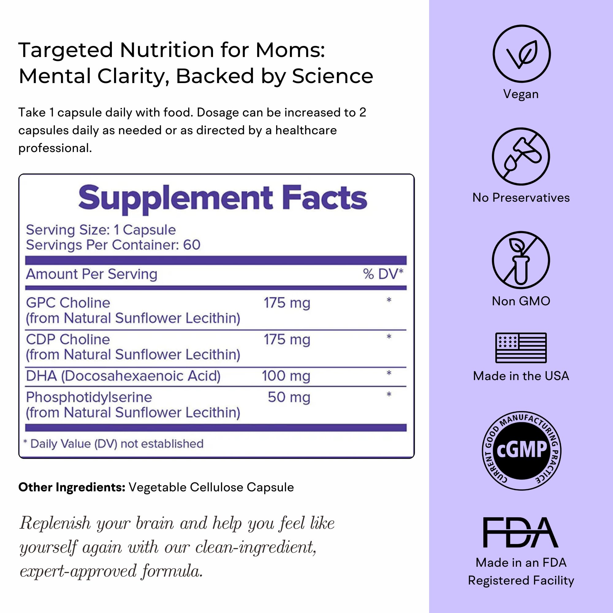 Mom brain postpartum benefits illustration