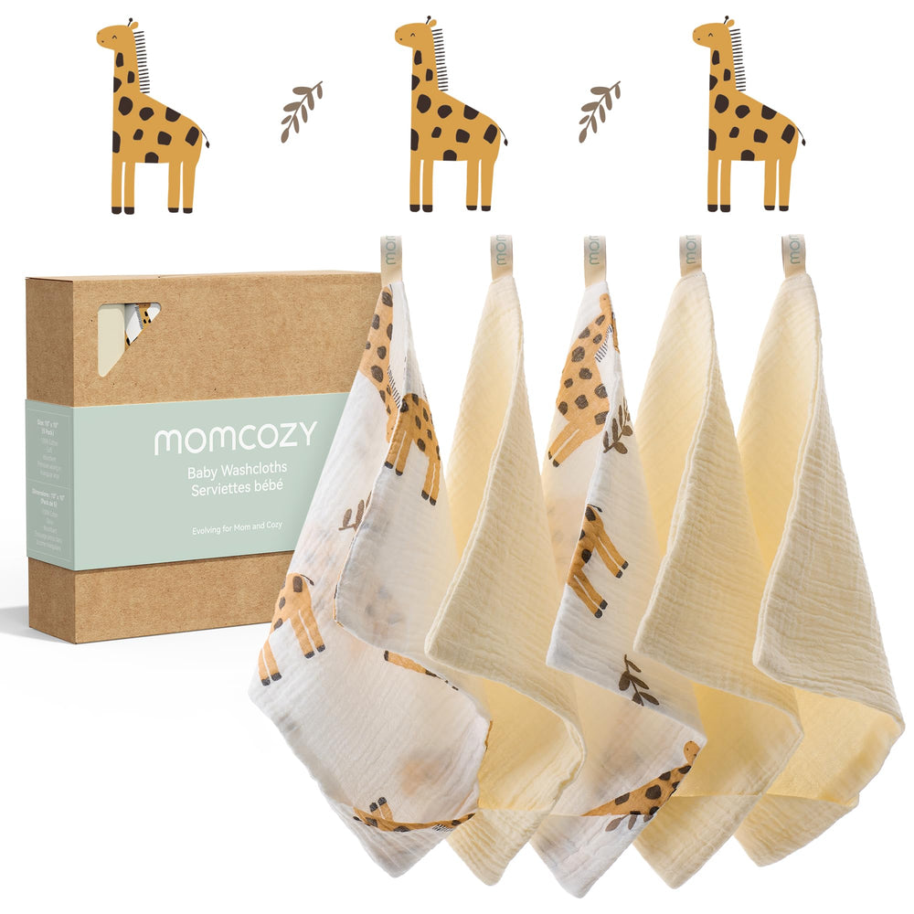 Close-up of the 3x absorbent fabric in Momcozy washcloths