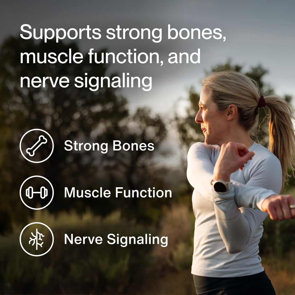 Close-up of Momentous Calcium DimaCal capsules