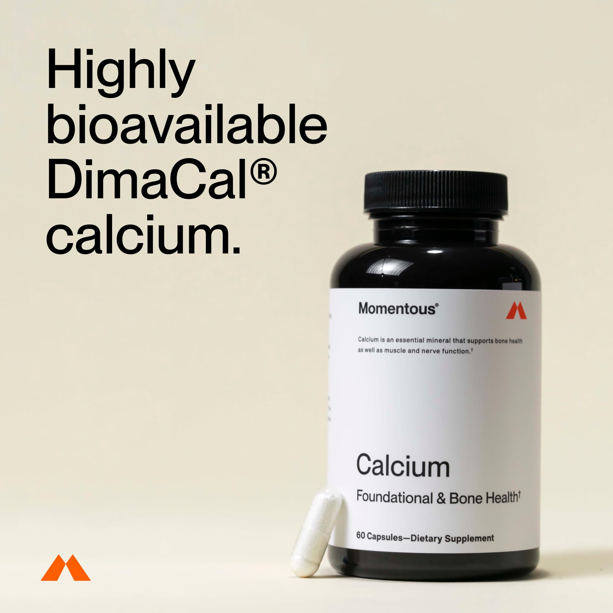 Momentous Calcium with DimaCal product label