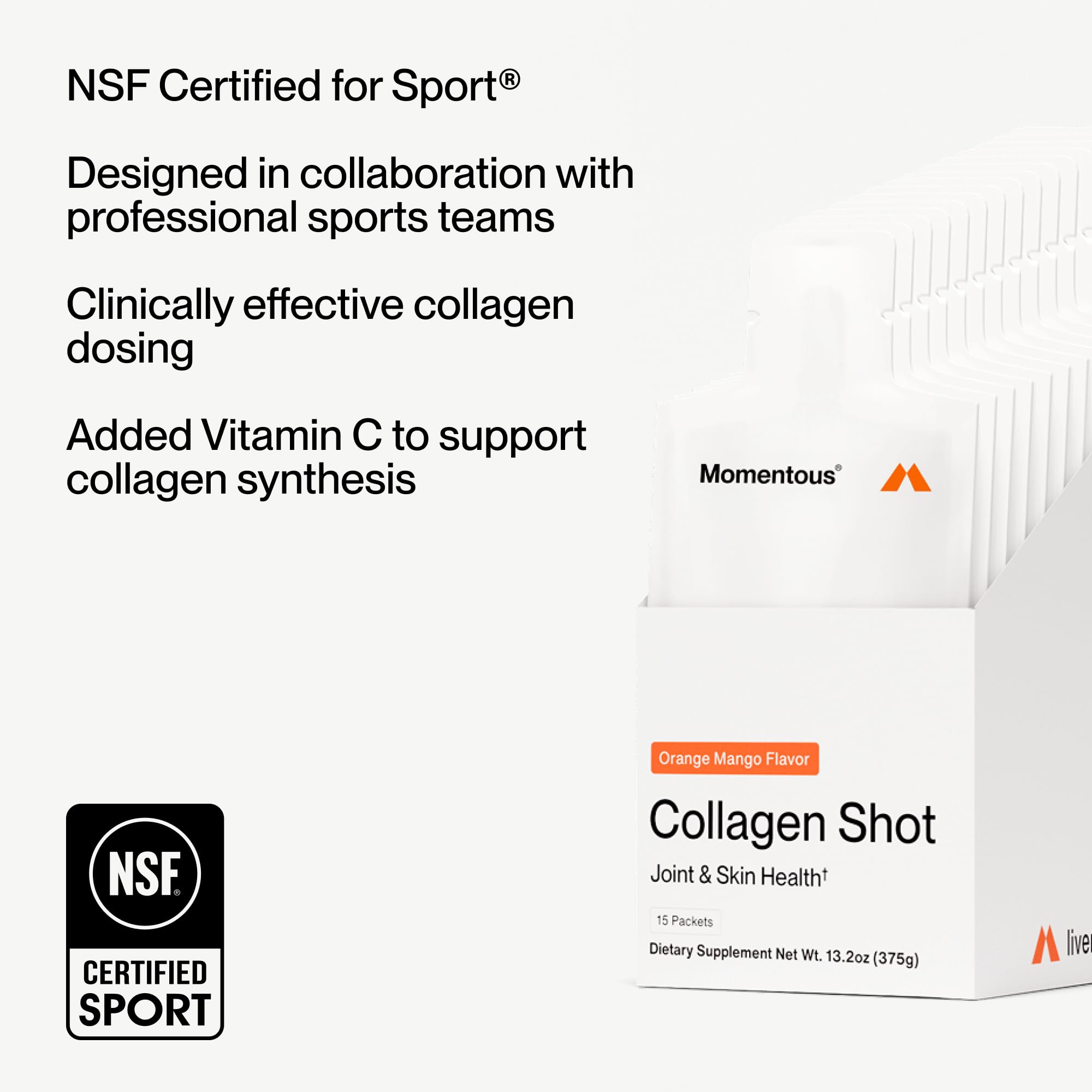 NSF Certified for Sport badge on packaging