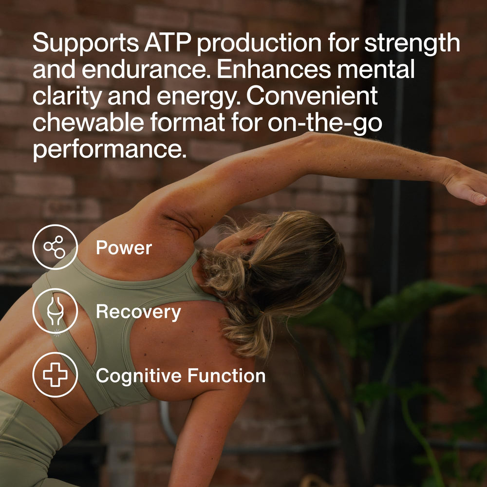 Two Momentous Creatine Chews Lemon Lime tablets side by side