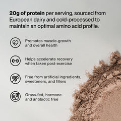 Ingredient and protein nutrition label for Momentous whey powder