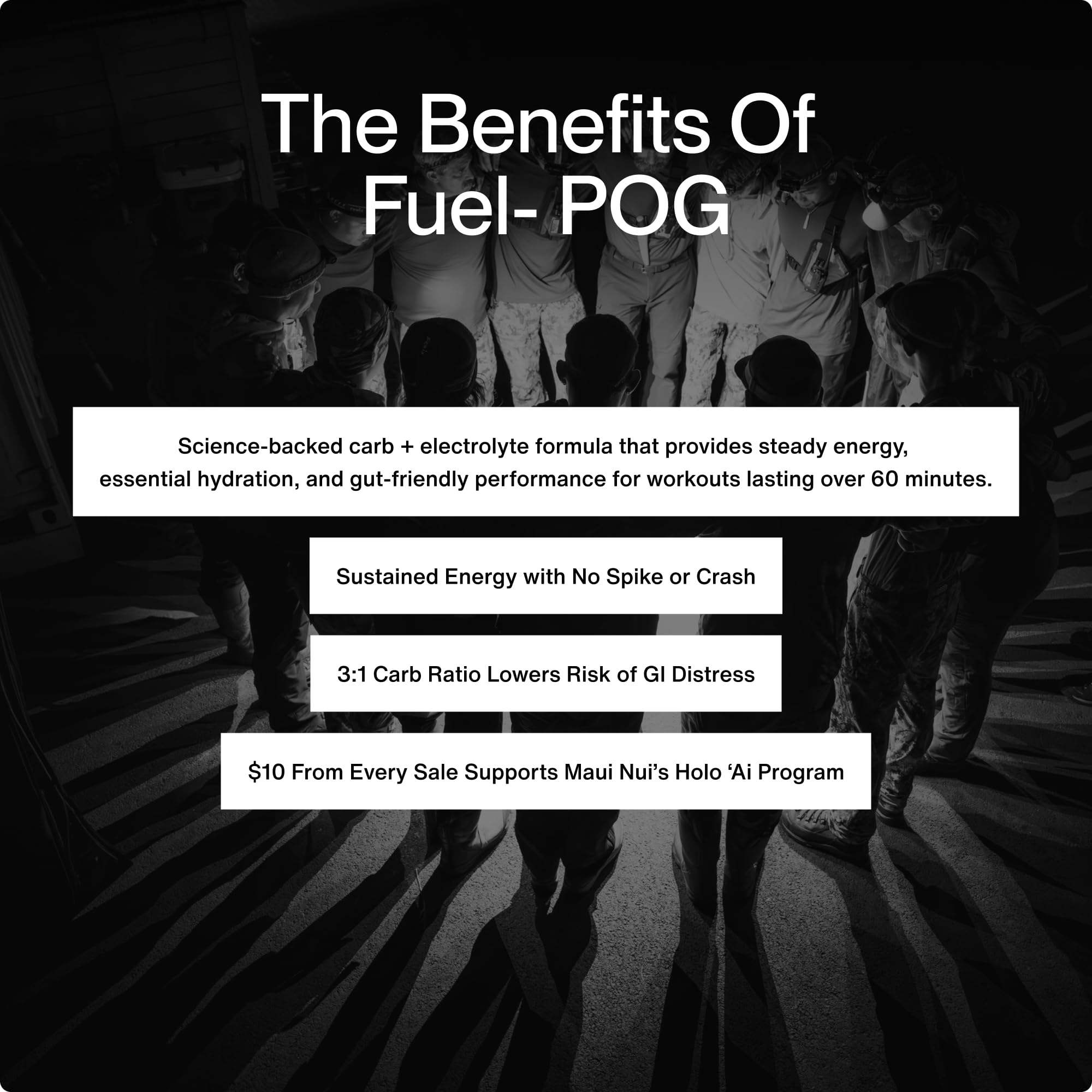 Gluten-free and GMO-free claims on Momentous Fuel packaging