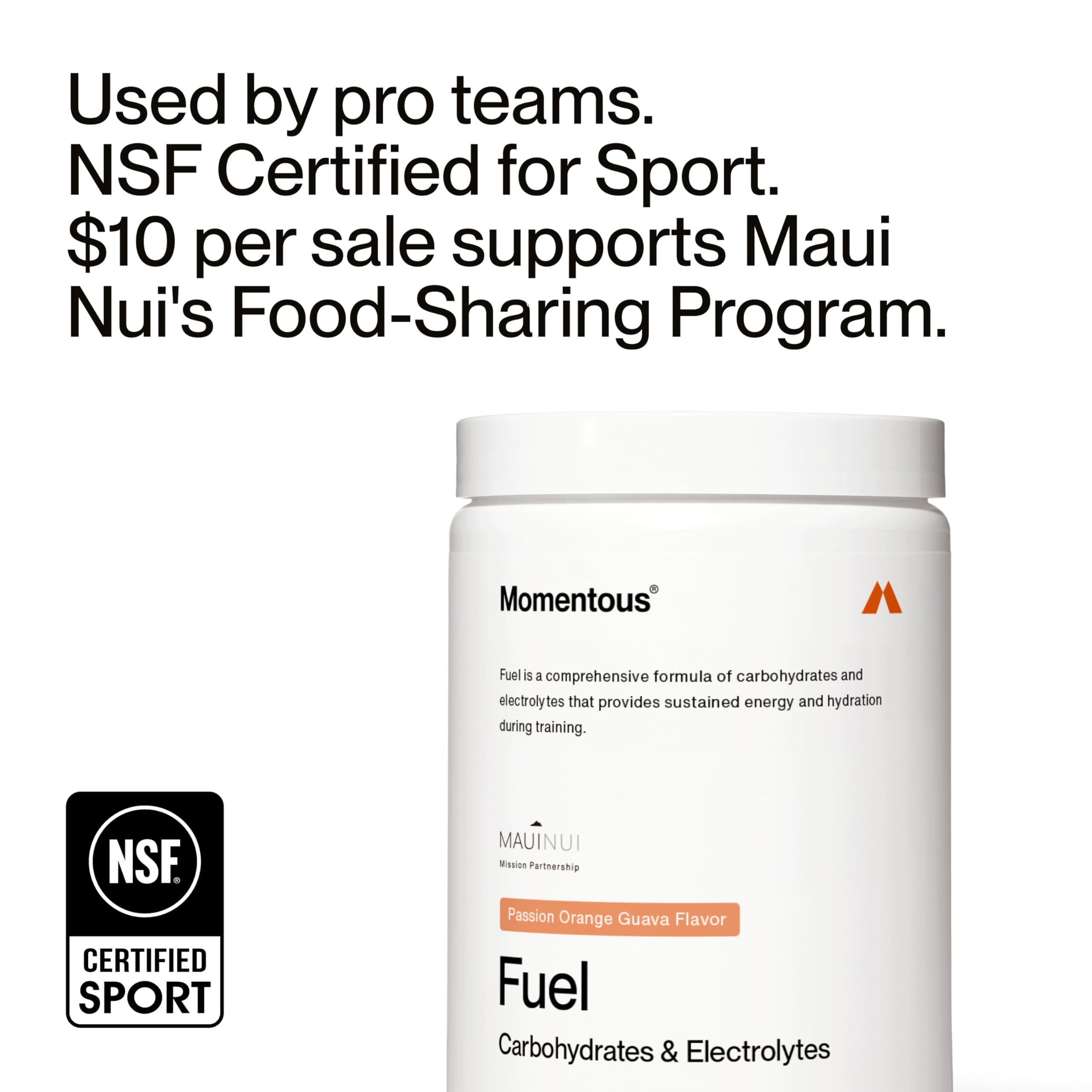 Icons representing Momentous Fuel ingredients and benefits