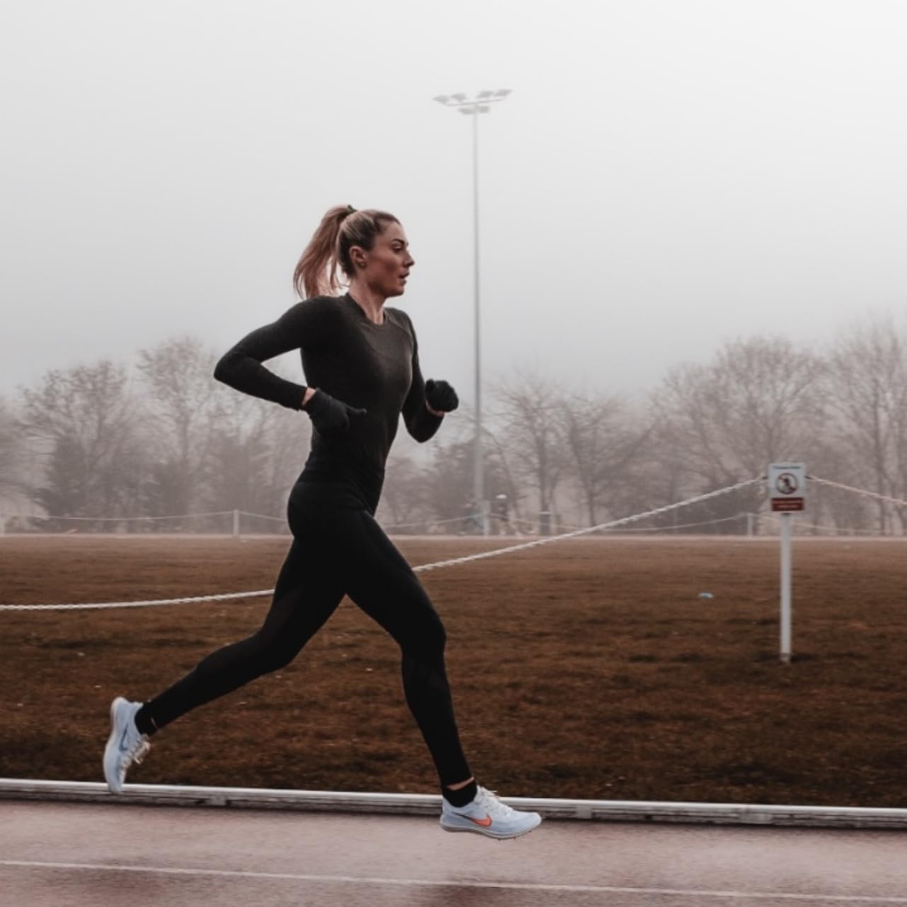 Momentous Fuel strawberry-lime sports bottle ready for on-the-go fueling.