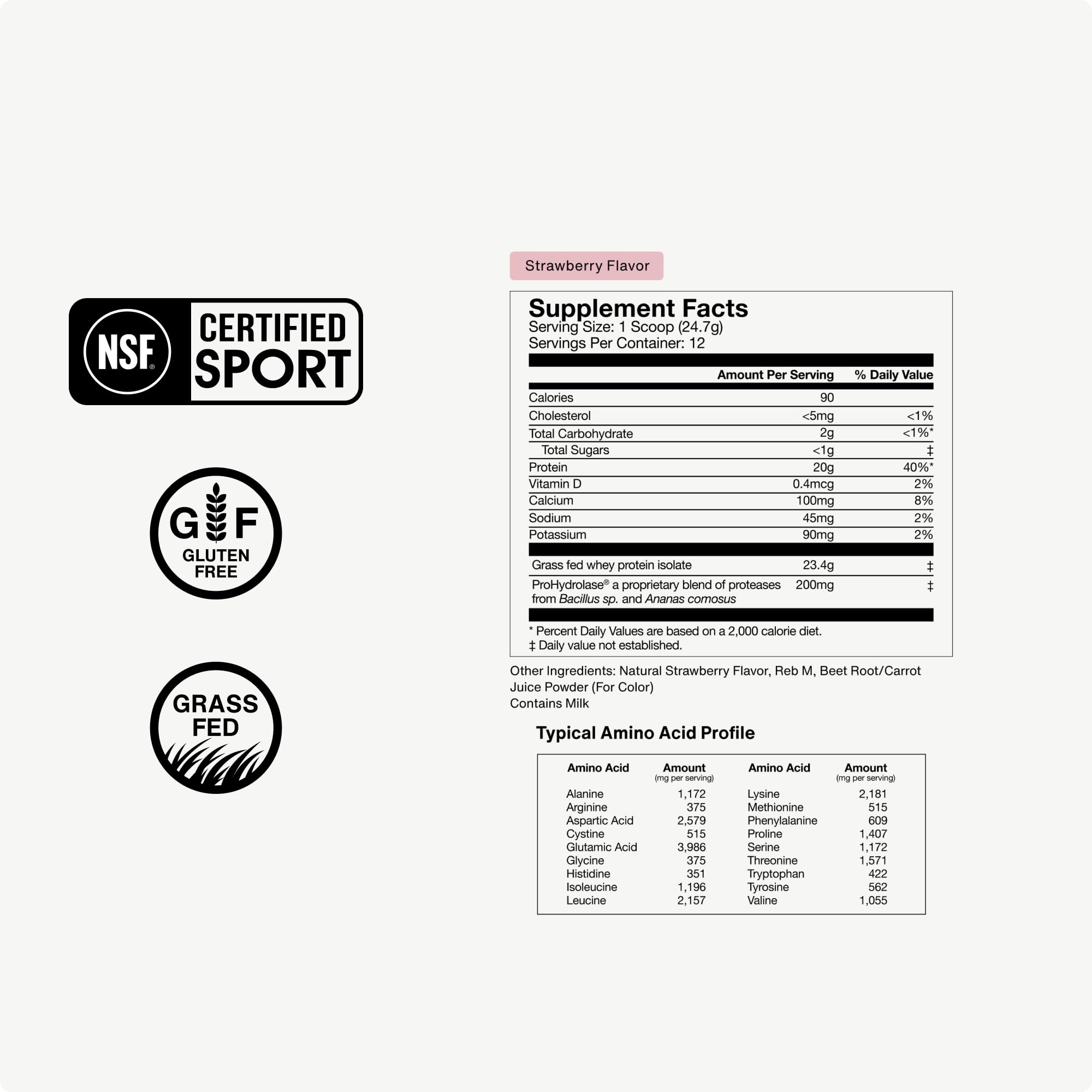 Lifestyle shot of a strawberry whey protein shake being prepared