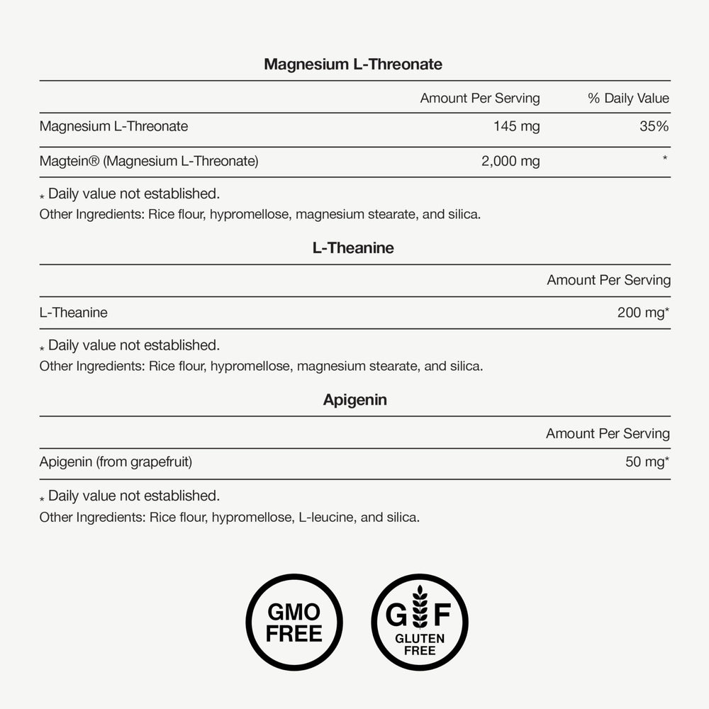 Nighttime setting with glass of water and Nightly Sleep Pack