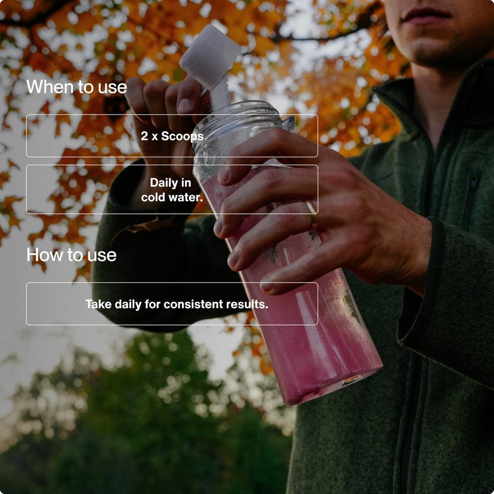 Scoop of Vital Aminos Tropical Punch powder