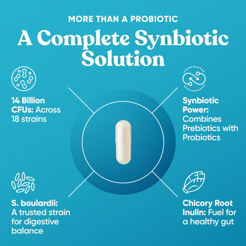 Label highlighting 18 probiotic strains