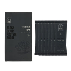 MOMMAKE Black Beans Protein Shake Powder packaging highlights plant-based protein for daily vegan nutrition.