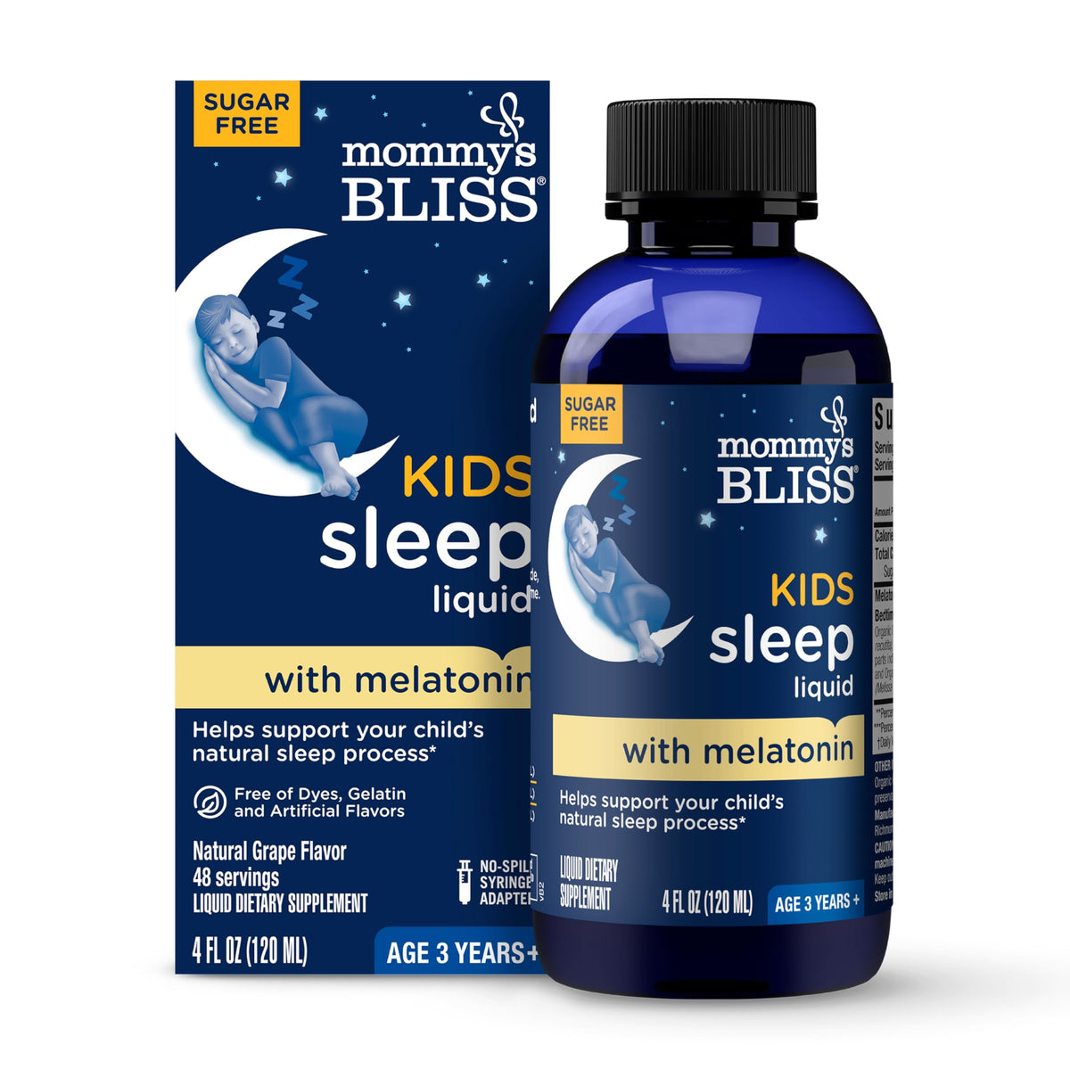 Front view of Mommy's Bliss Kids Sleep Liquid bottle (4 oz)