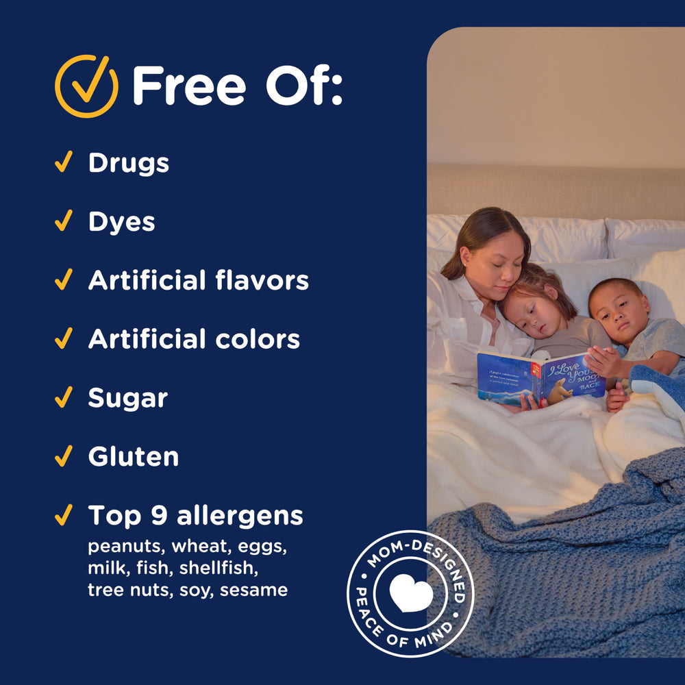 Icon indicating sugar-free formula for the Kids Sleep Liquid