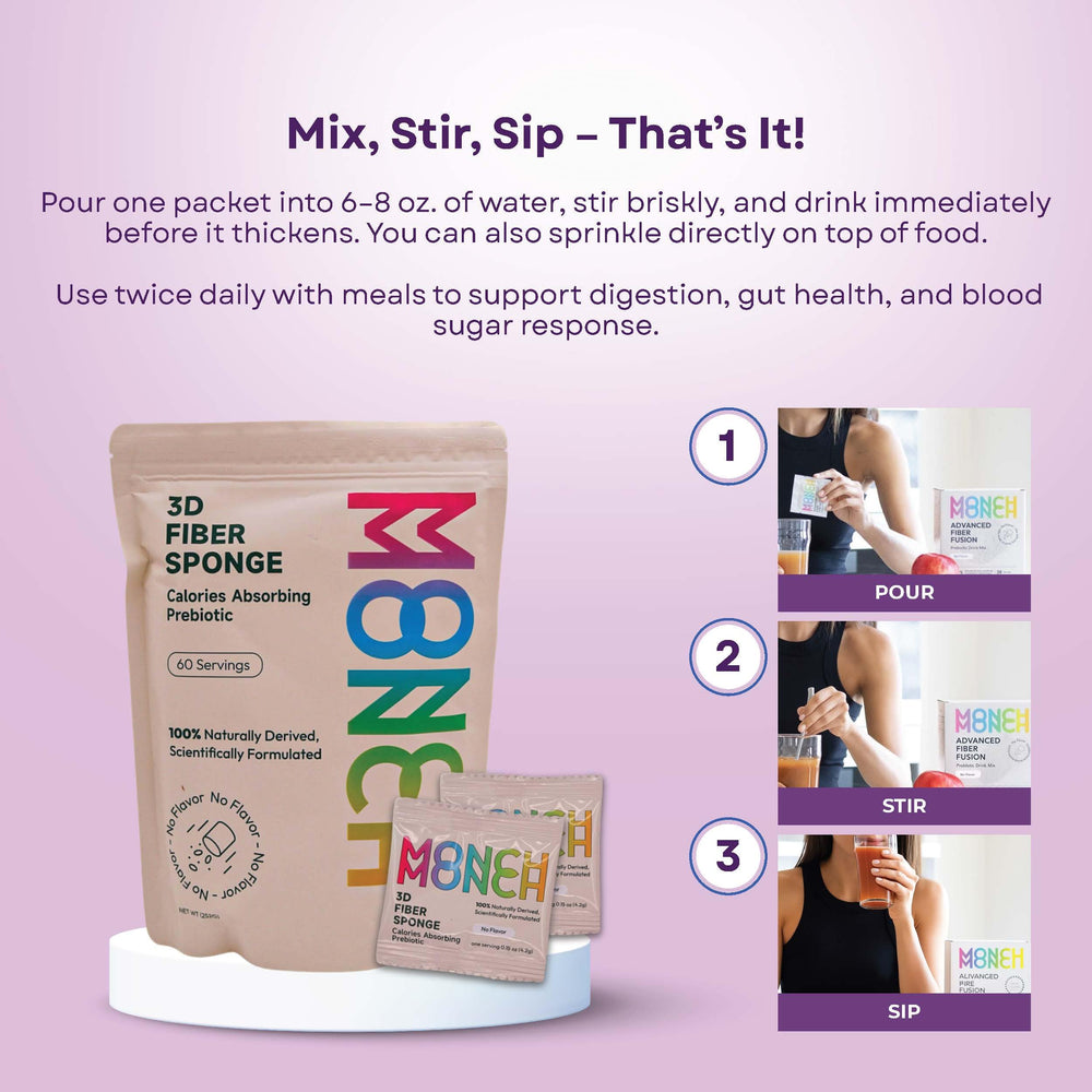 Glass of water with dissolved Monch Monch fiber sponge