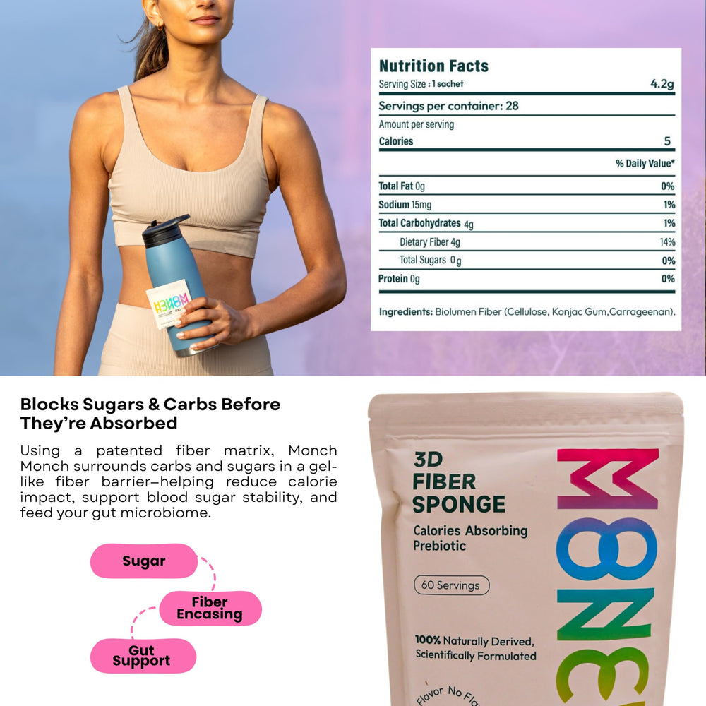 Lifestyle product shot of Monch Monch packaging
