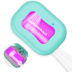 MONESAO Toothbrush Sanitizer Case blue - front view