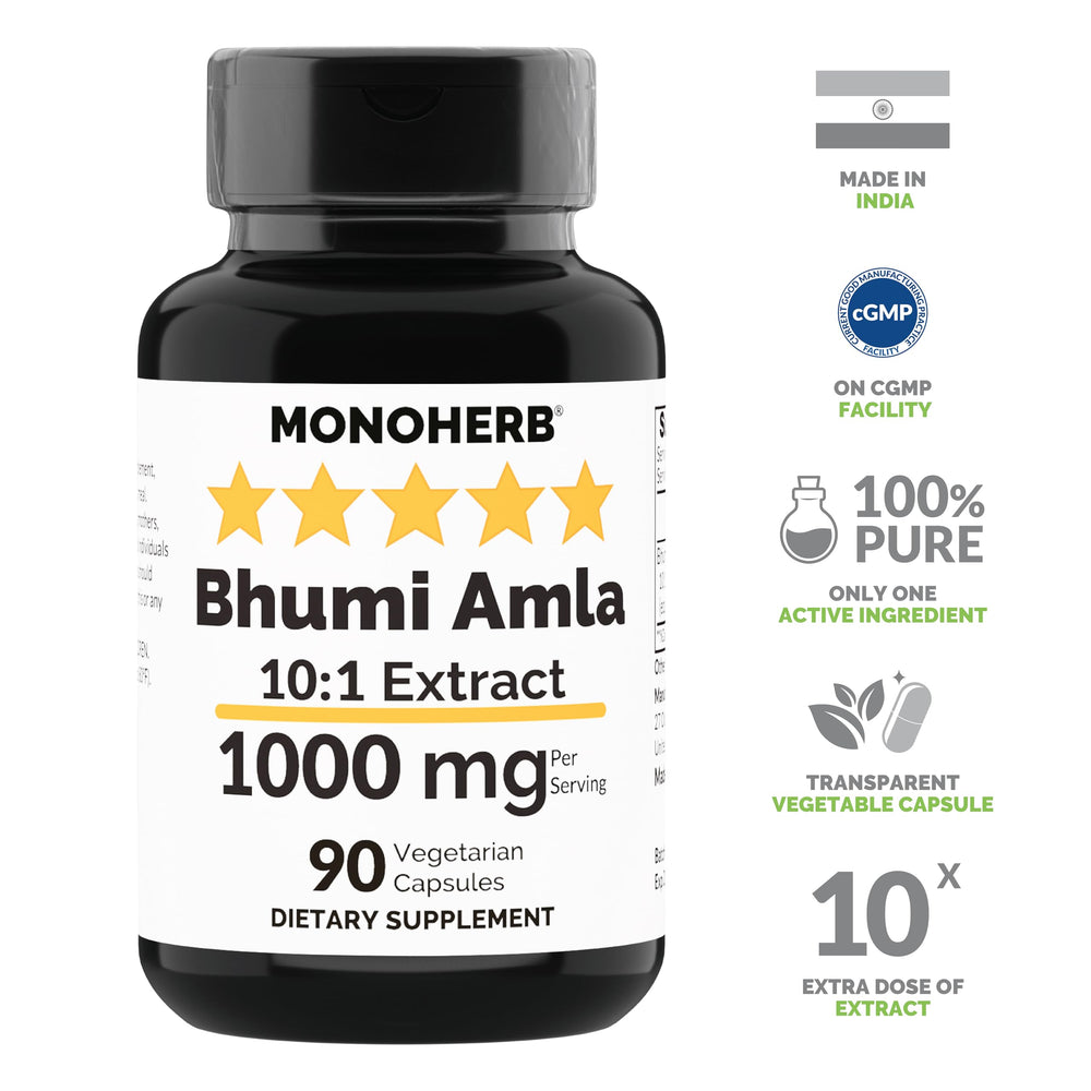 Transparent vegetable capsules containing Bhumi Amla Extract
