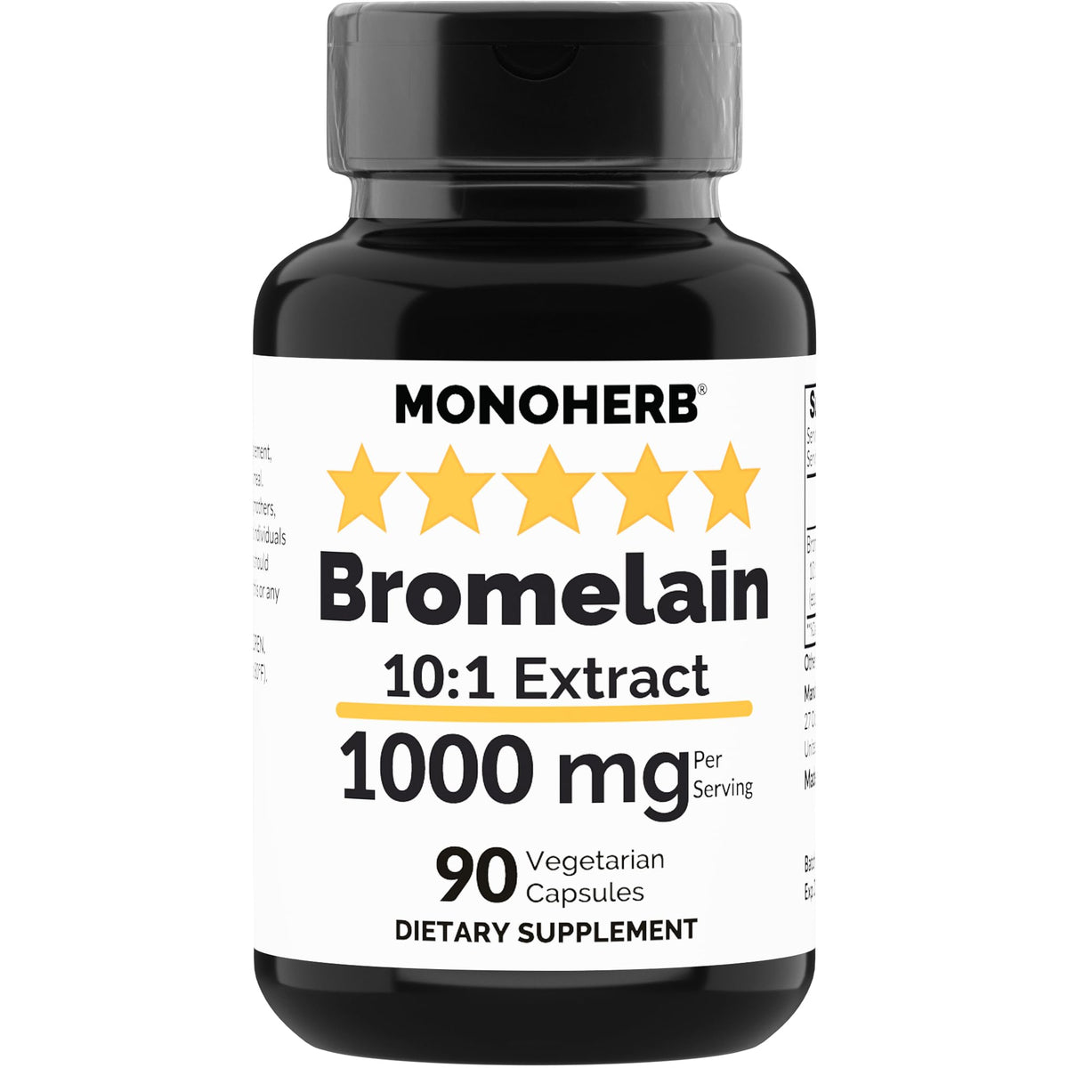 MONOHERB Bromelain Extract bottle front