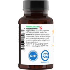 Transparent vegetable capsules size #0 for MONOHERB DMG 500 mg