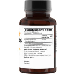 Sunflower-derived phosphatidylserine 200 mg per capsule