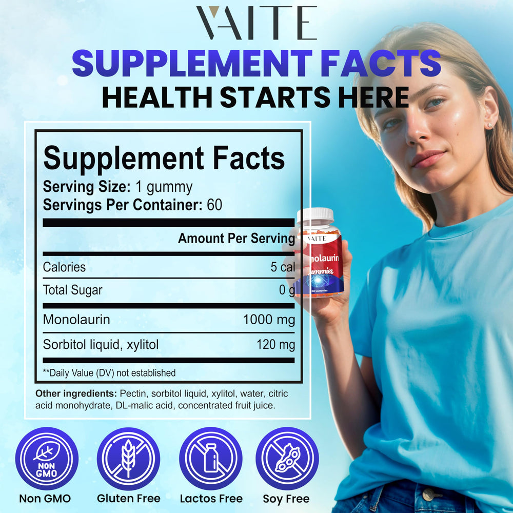 Ingredient highlights showing vegan and non-GMO