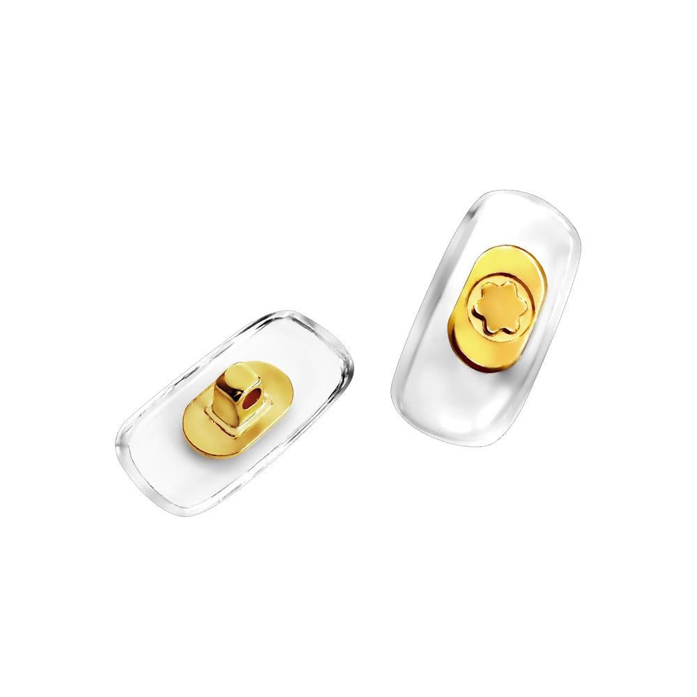 MontBlanc sunglasses with gold nose pads installed