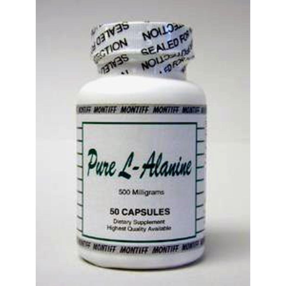 Montiff Pure L-Alanine 500 mg - 50 capsules