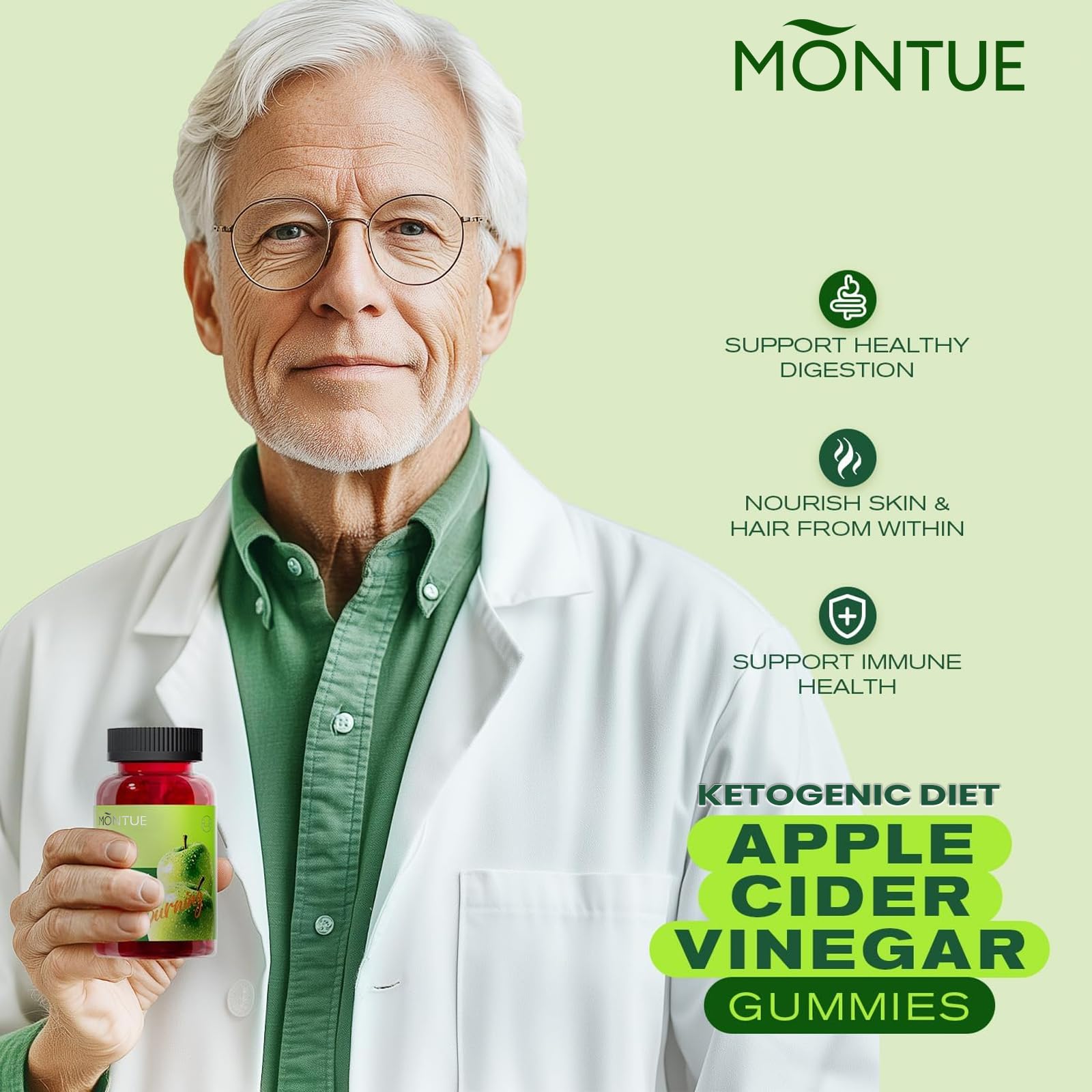 Packaging indicating vegan, gluten-free and non-GMO