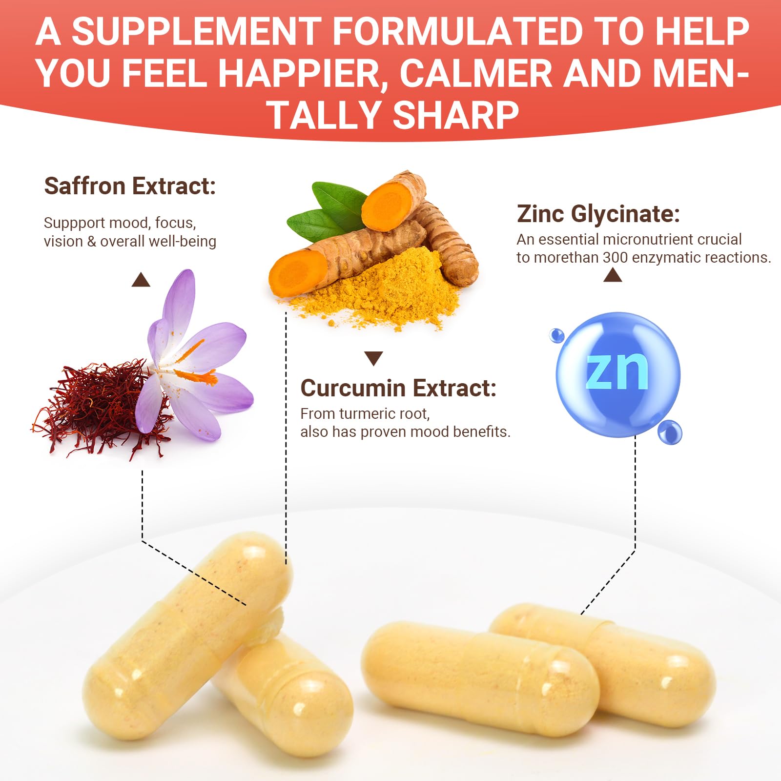 Person feeling energized after taking saffron supplement