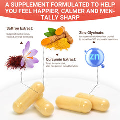 Person feeling energized after taking saffron supplement