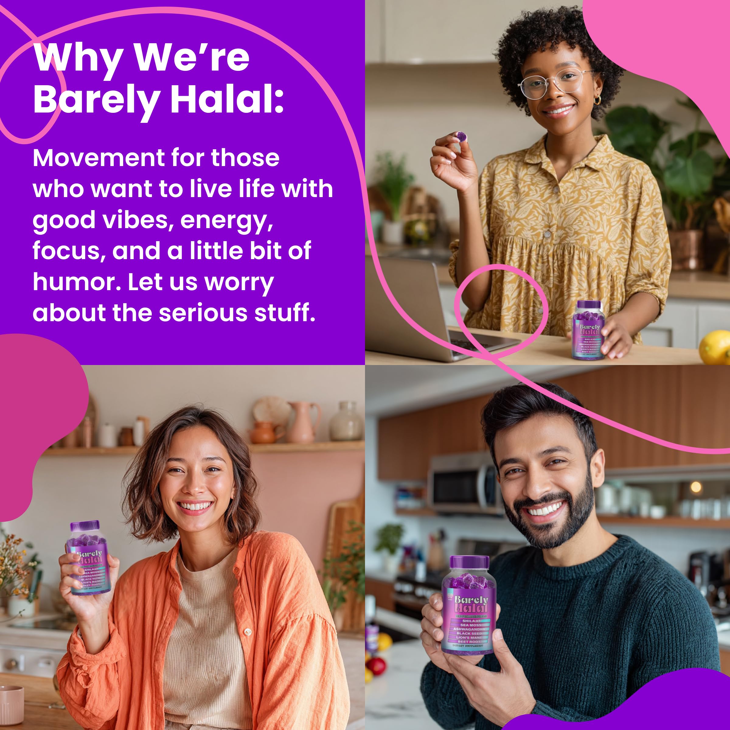 Mood and focus lifestyle scene with the gummies