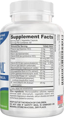 Mood-XL bottle side panel with ingredients