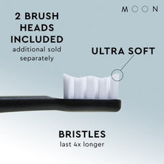 Includes two brush heads and travel case