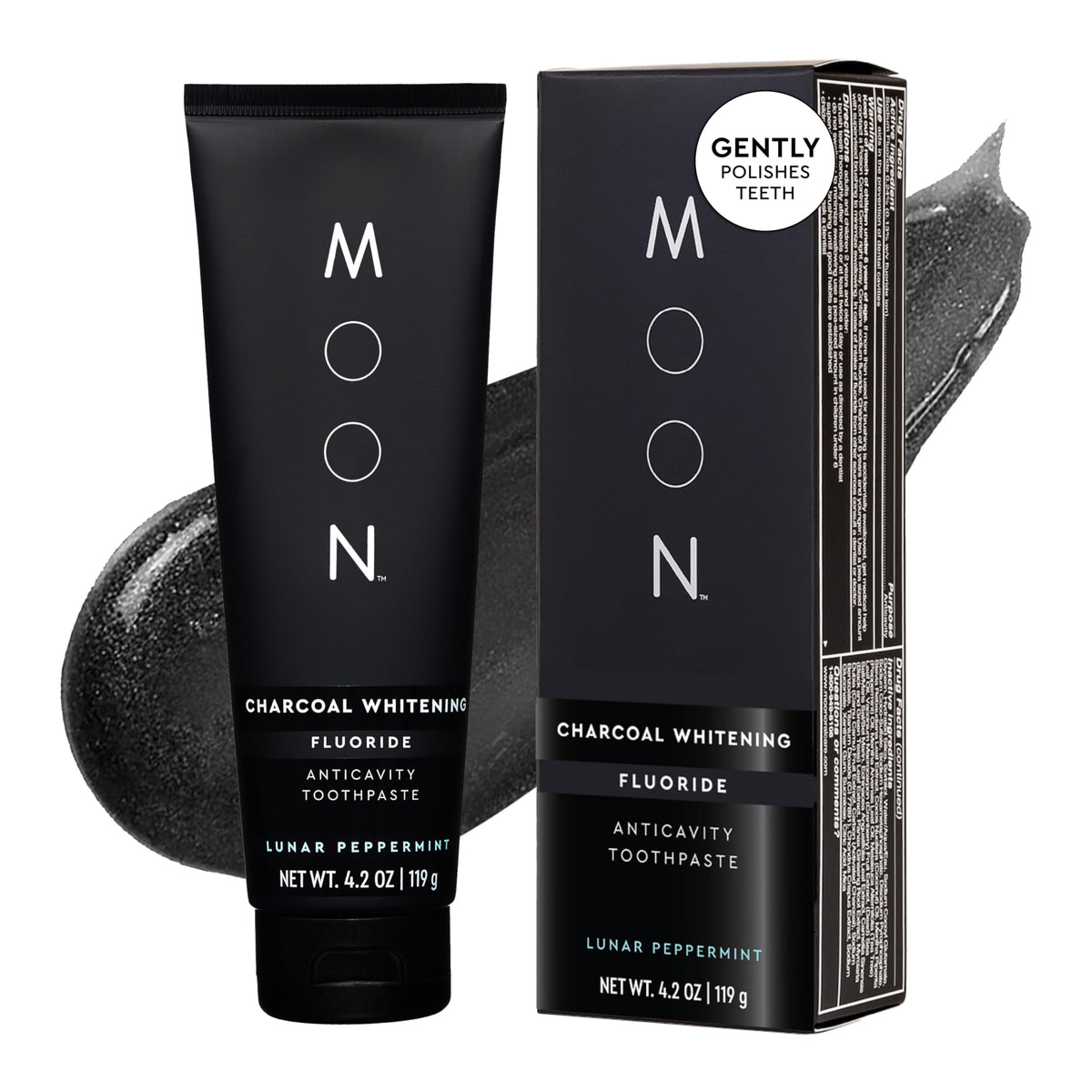MOON Charcoal Toothpaste 4.2 oz front view