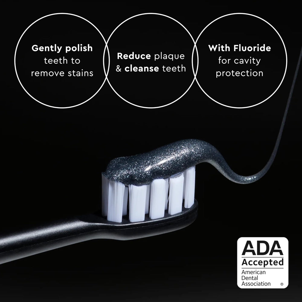 Close-up of toothpaste foam showing low-mess formula