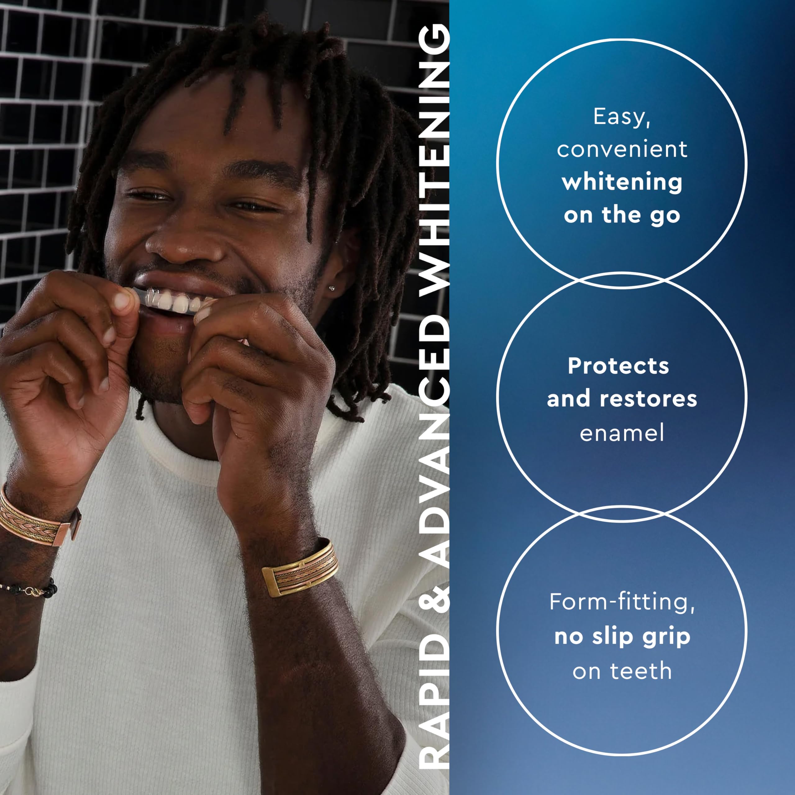Safe for sensitive teeth with hydrogen peroxide and hydroxyapatite