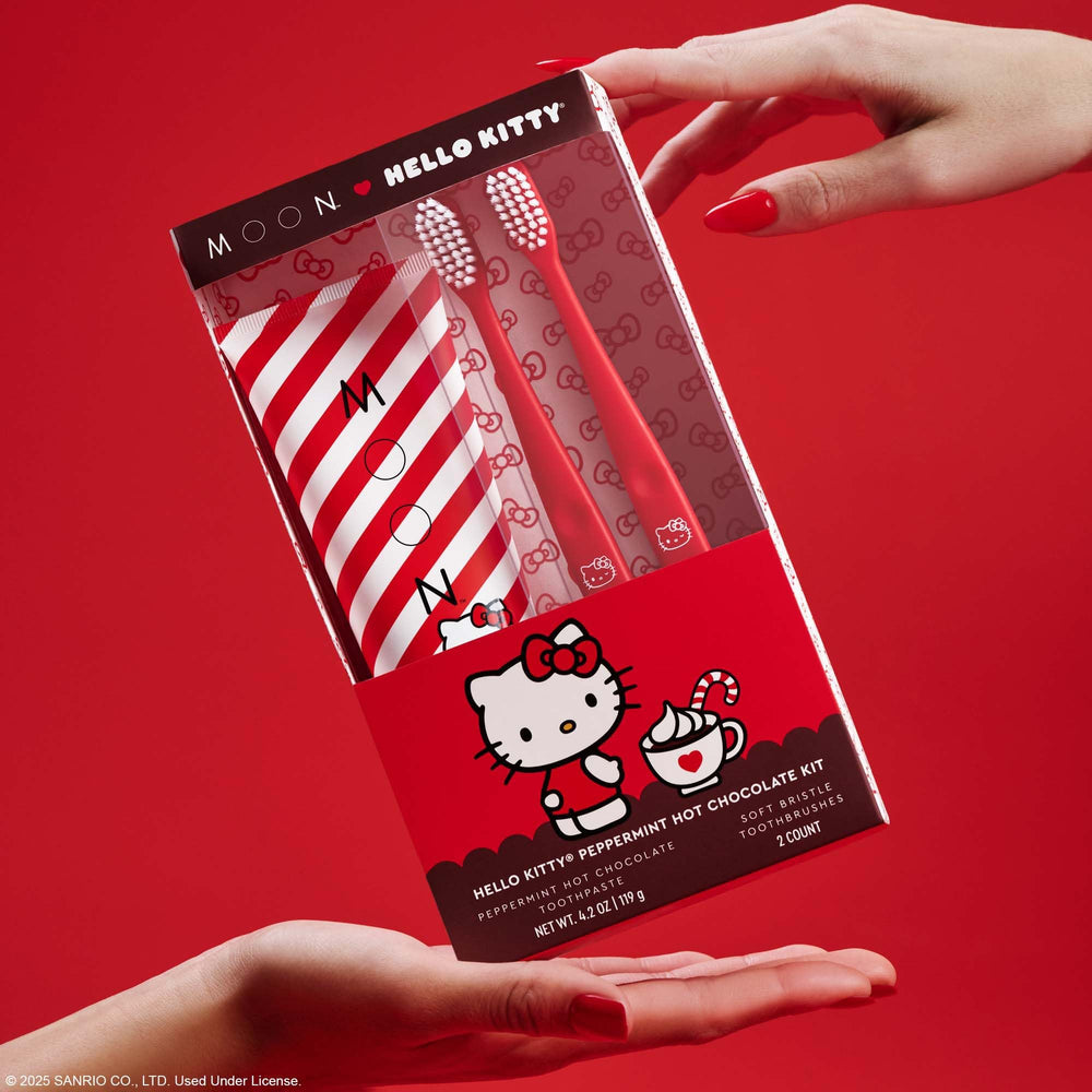 MOON x Hello Kitty toothpaste packaging