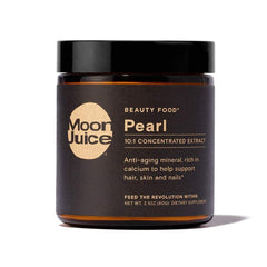 Moon Juice Pearl powder extract bottle and scoop showing 2.1oz size