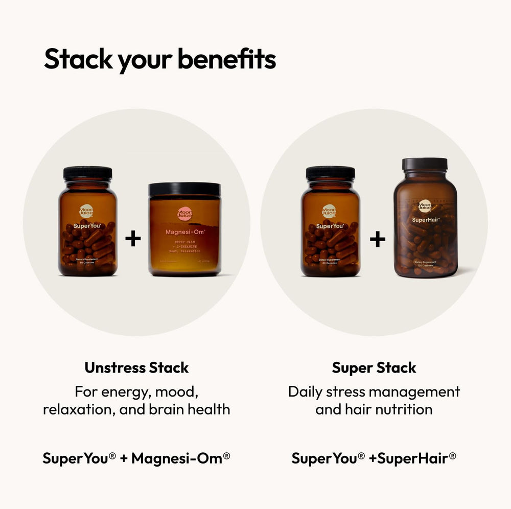 Vegan Non-GMO 100% traceable Moon Juice packaging