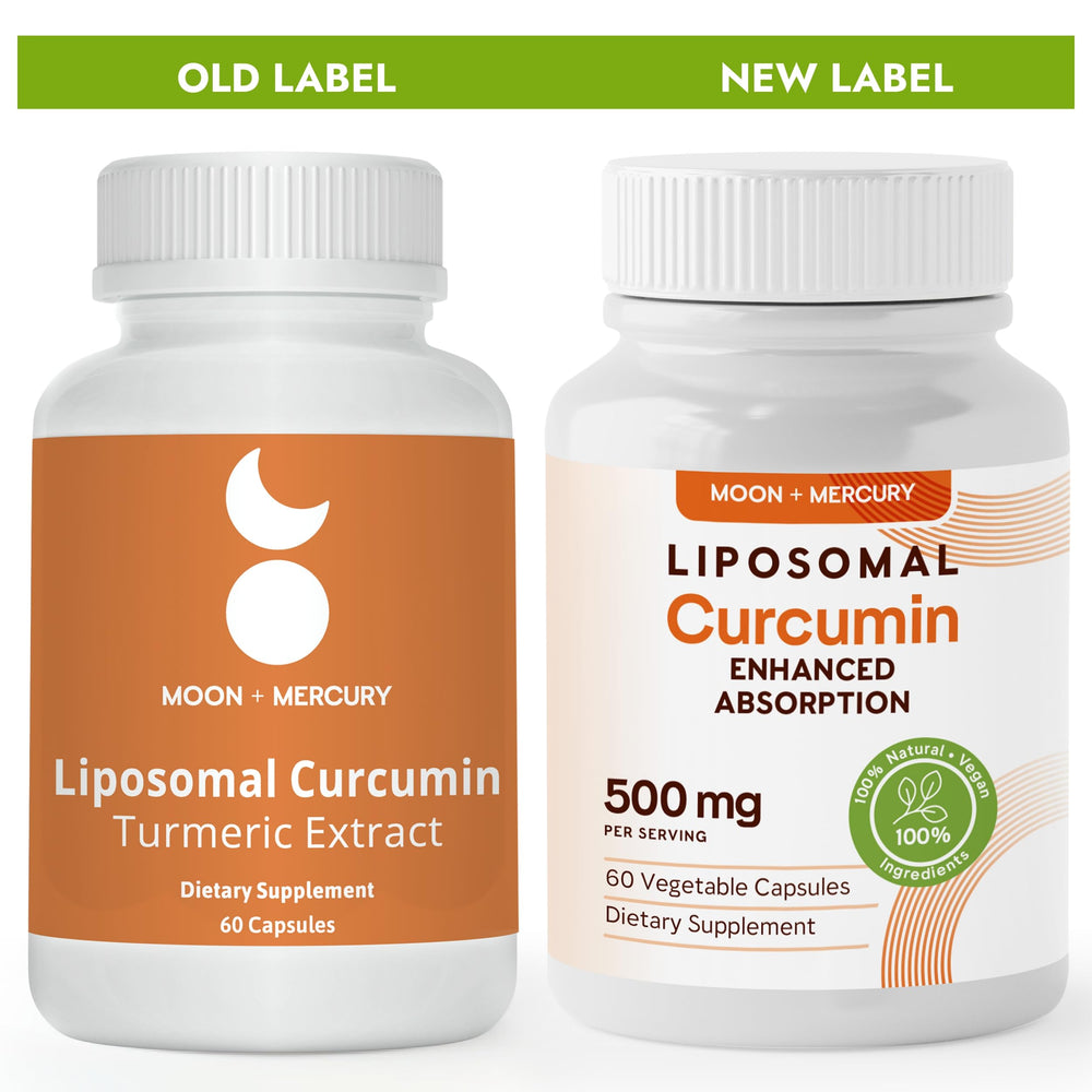 Label highlighting 500mg curcuminoids