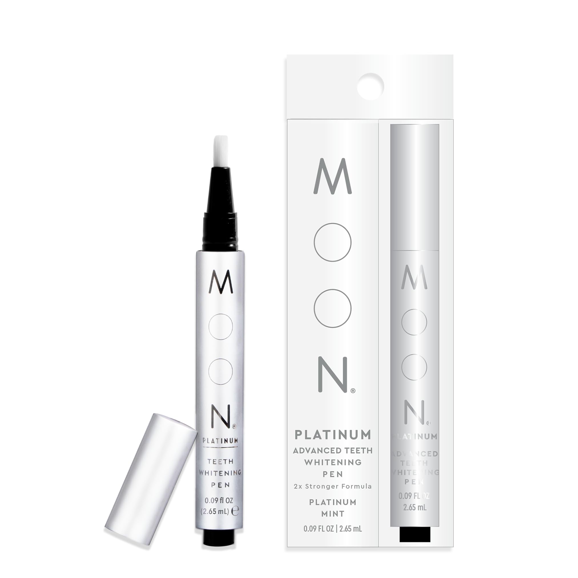 MOON Teeth Whitening Pen Platinum Mint packaging 0.09 oz