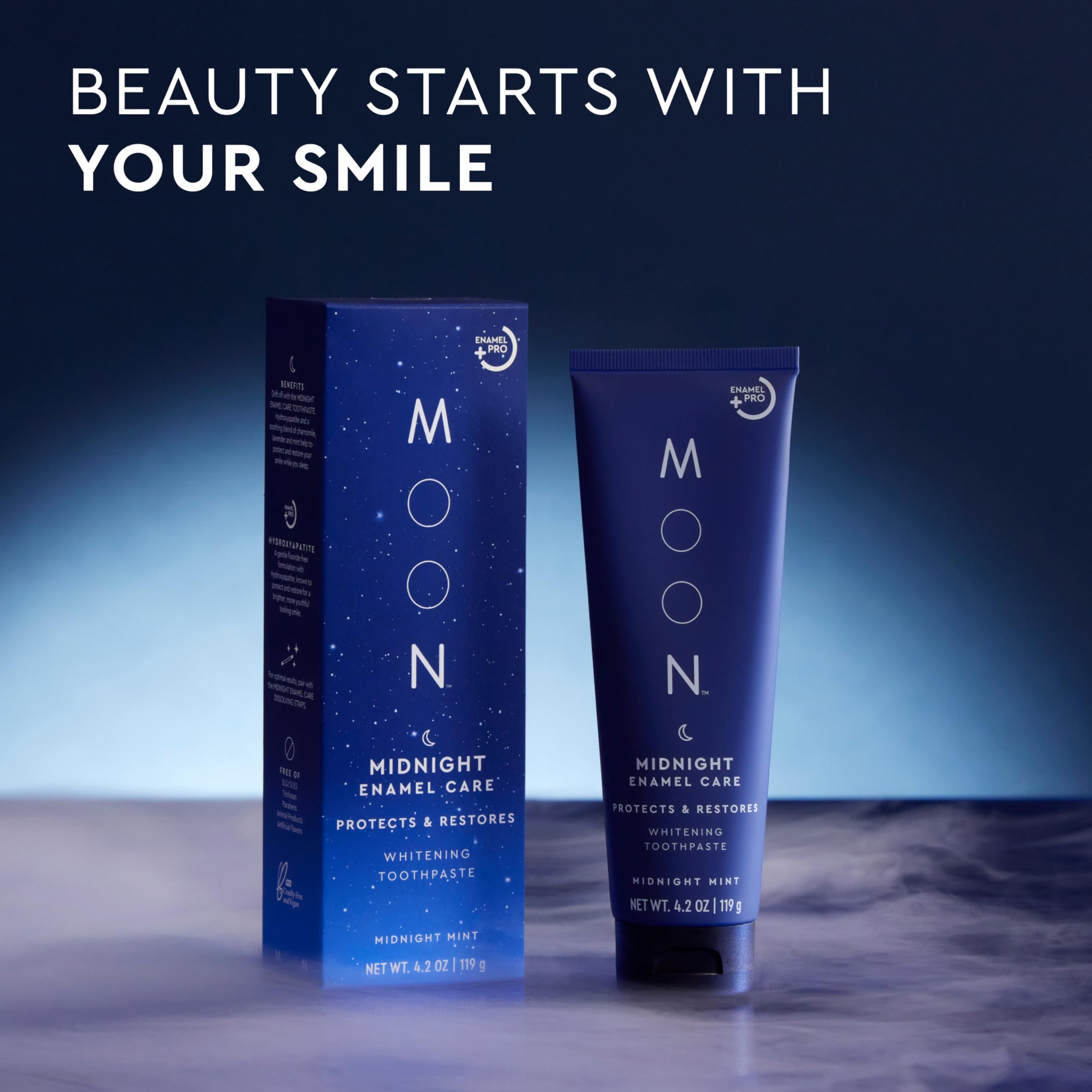 Vegan, cruelty-free, sulfate-free toothpaste formula