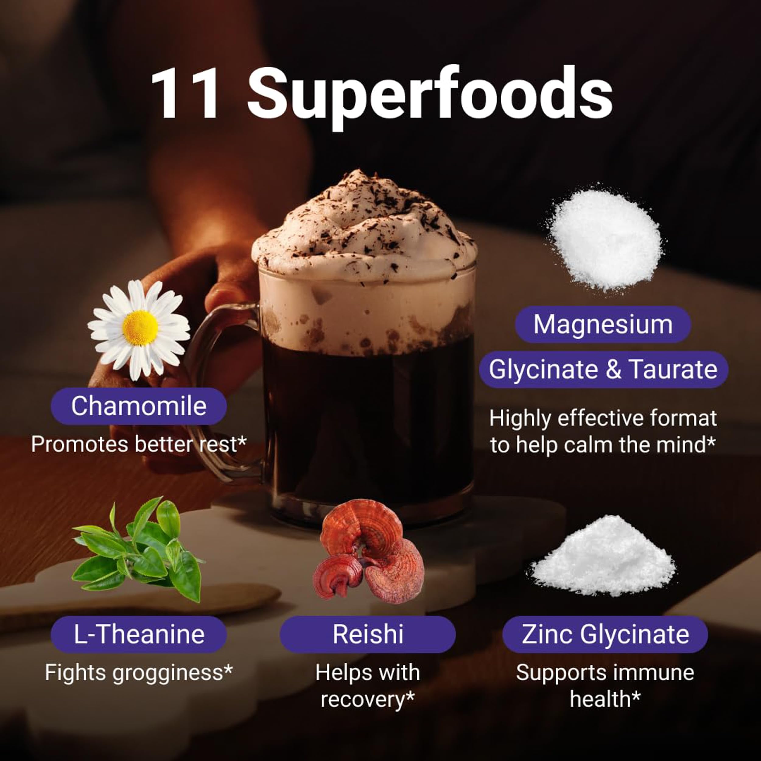 Magnesium glycinate and taurate for sleep and muscle relaxation