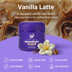 Close-up of MoonBrew Sleepy Berry label