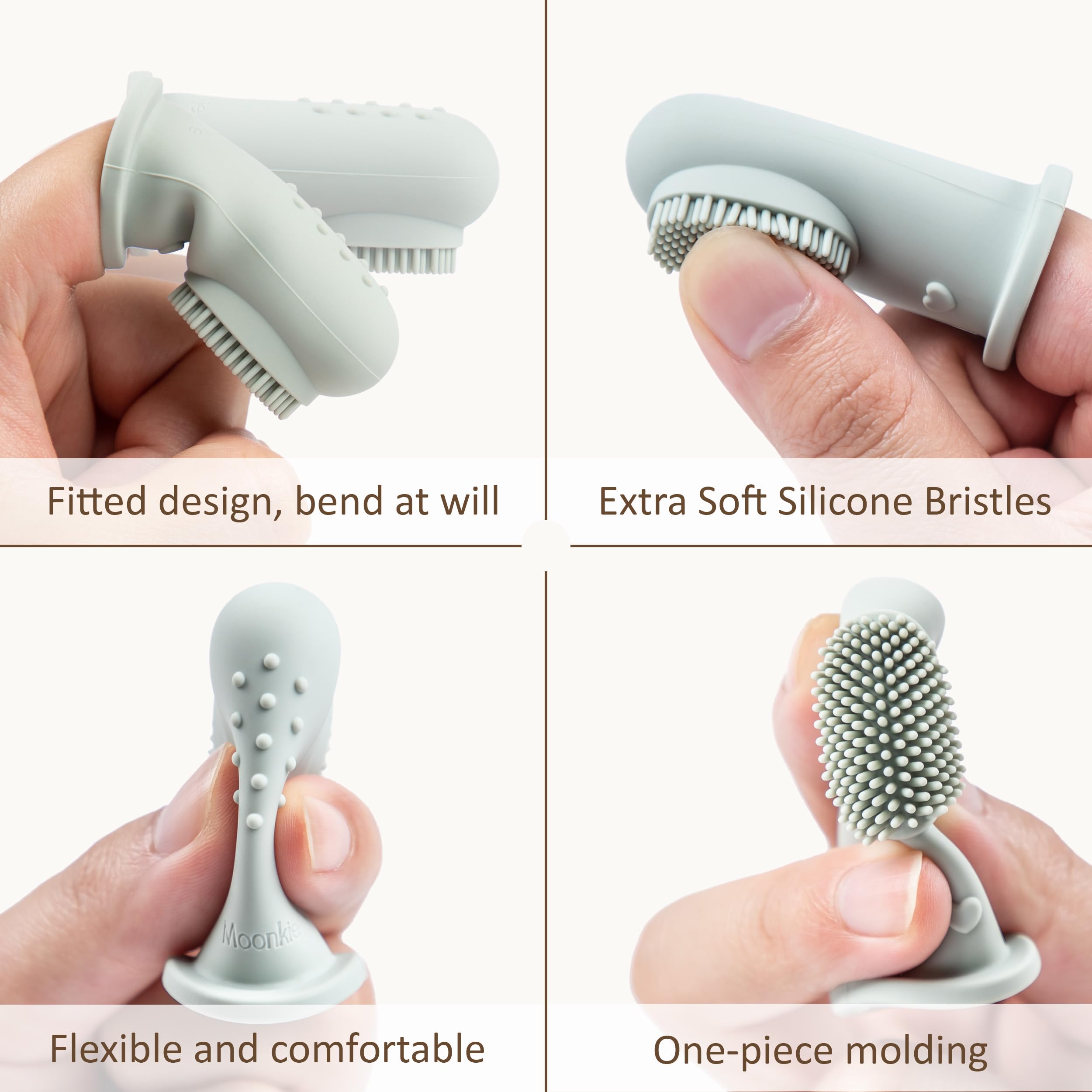 Dishwasher-safe silicone baby food containers