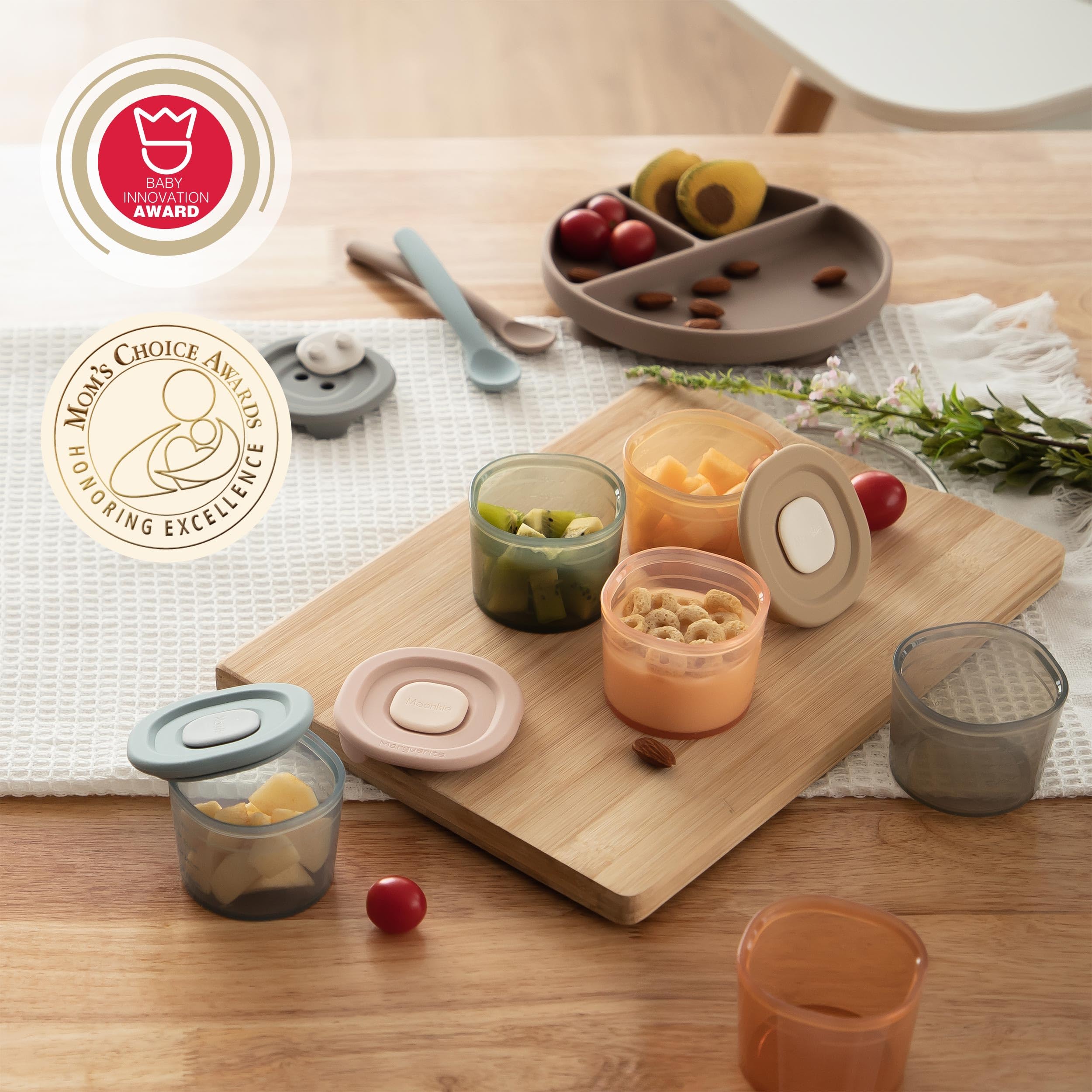 Airtight double-seal lids for silicone containers