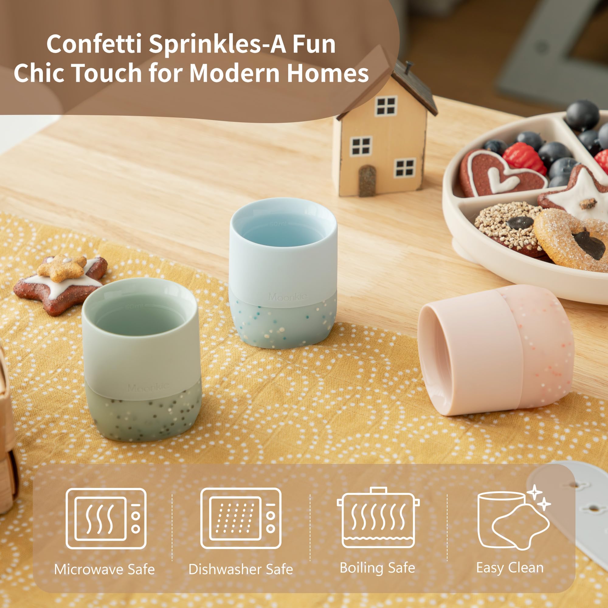 Premium BPA-free silicone safety for Moonkie products