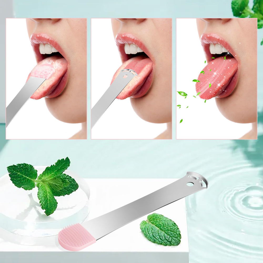 Ergonomic design of Moosec tongue scraper