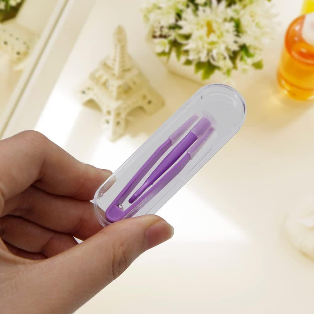 MorTime 5-Pack Portable Contact Lens Tool Case Set kit view with all components